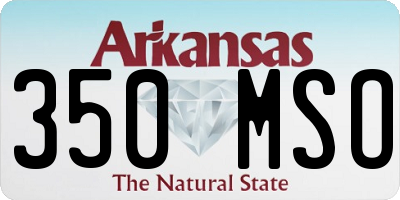 AR license plate 350MSO