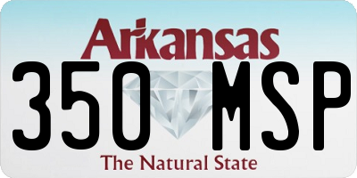 AR license plate 350MSP