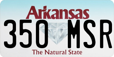 AR license plate 350MSR