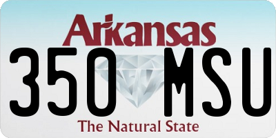 AR license plate 350MSU