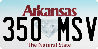 AR license plate 350MSV