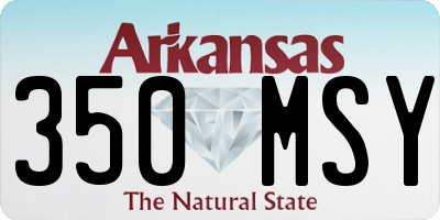 AR license plate 350MSY