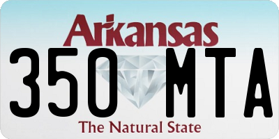 AR license plate 350MTA