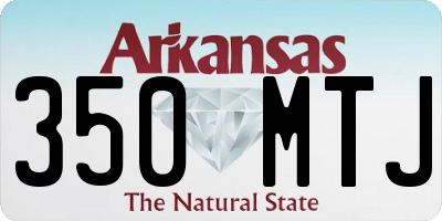 AR license plate 350MTJ