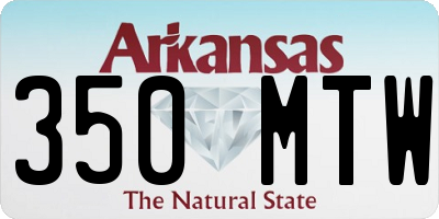 AR license plate 350MTW