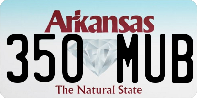AR license plate 350MUB