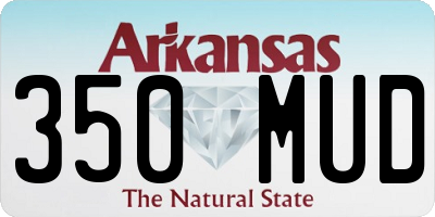 AR license plate 350MUD