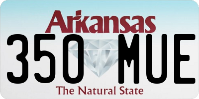 AR license plate 350MUE