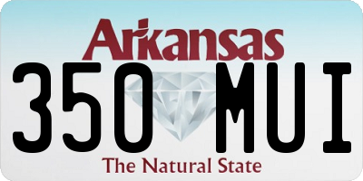 AR license plate 350MUI