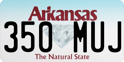 AR license plate 350MUJ