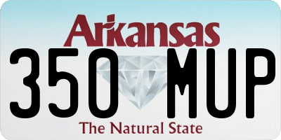 AR license plate 350MUP
