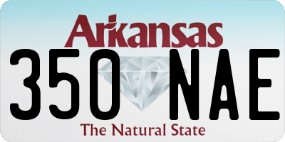 AR license plate 350NAE