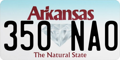 AR license plate 350NAO