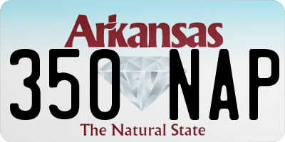 AR license plate 350NAP