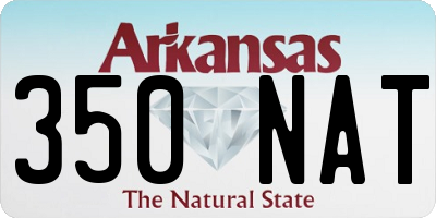 AR license plate 350NAT