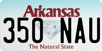 AR license plate 350NAU