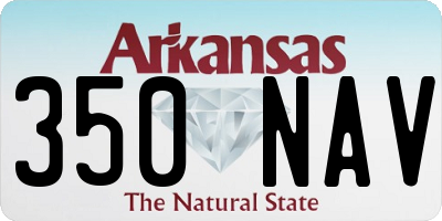 AR license plate 350NAV