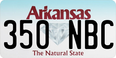 AR license plate 350NBC