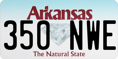AR license plate 350NWE