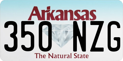AR license plate 350NZG