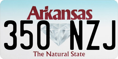 AR license plate 350NZJ
