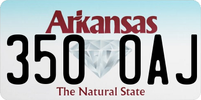 AR license plate 350OAJ