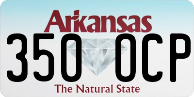 AR license plate 350OCP
