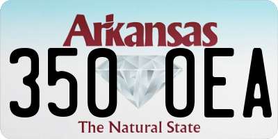 AR license plate 350OEA