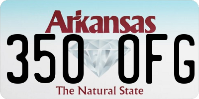 AR license plate 350OFG