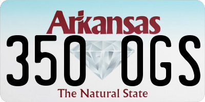 AR license plate 350OGS