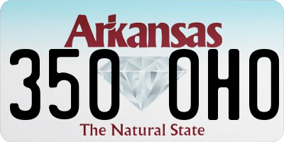 AR license plate 350OHO