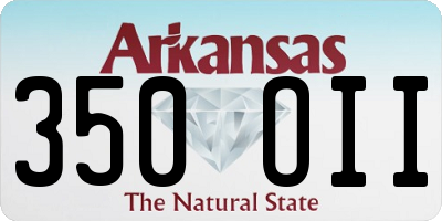 AR license plate 350OII