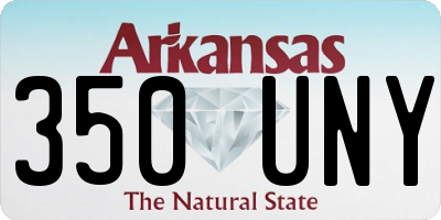 AR license plate 350UNY