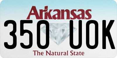 AR license plate 350UOK