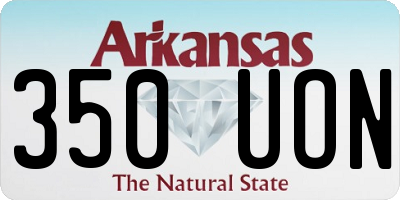 AR license plate 350UON