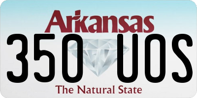 AR license plate 350UOS