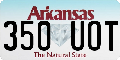 AR license plate 350UOT