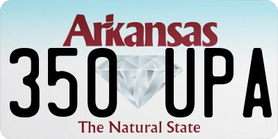 AR license plate 350UPA