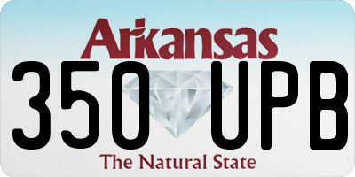 AR license plate 350UPB