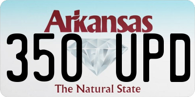 AR license plate 350UPD