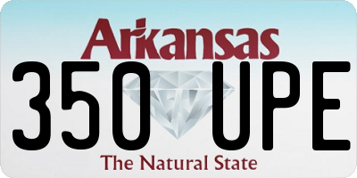AR license plate 350UPE