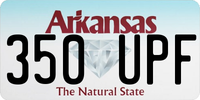 AR license plate 350UPF