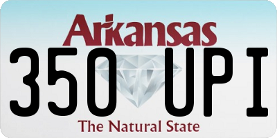 AR license plate 350UPI