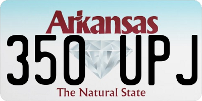AR license plate 350UPJ