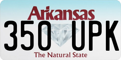 AR license plate 350UPK