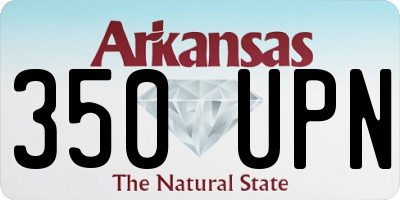 AR license plate 350UPN