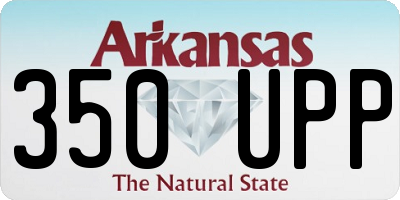 AR license plate 350UPP