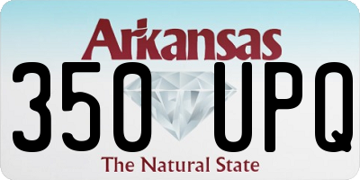AR license plate 350UPQ