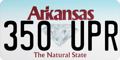 AR license plate 350UPR