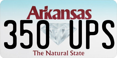 AR license plate 350UPS